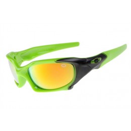 Oakley Pit Boss Sunglasses In Polished Green/Fire Iridium