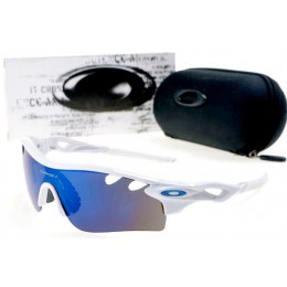 Oakley Radarlock Path Sunglasses White/Blue Iridium