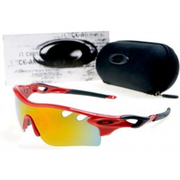 Oakley Radarlock Path Sunglasses In Polished Red/Fire Iridium