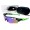 Oakley Radarlock Path Sunglasses In Matte Black/Island Green/Blue Iridium