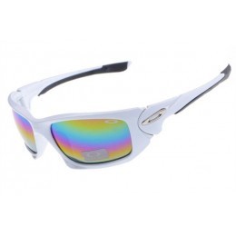 Oakley Scalpel Sunglasses In Polished White/Colorful