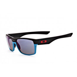 Oakley Twoface Sunglasses In Matte Black And Sky Blue/Light Purple