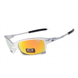 Oakley X Squared Sunglasses In Silver/Fire Iridium