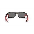 Oakley Chainlink Sunglasses Grey Smoke Frame Red Iridium Polarized Lens