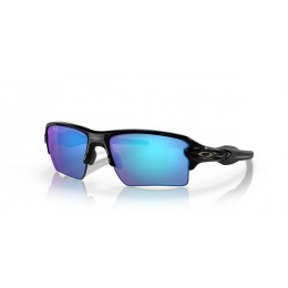 Oakley Flak 2.0 Xl Sunglasses Polished Black Frame Light Prizm Sapphire Polarized Lens