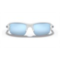 Oakley Flak Xs Youth Fit Sunglasses Polished White Frame Prizm Deep Water Polarized Lens