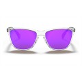 Oakley Frogskins 35Th Anniversary Sunglasses Polished Clear Frame Prizm Violet Lens