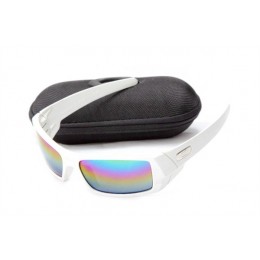 Oakley Gascan Sunglasses In White/Fire Iridium
