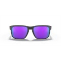 Oakley Holbrook Low Bridge Fit Sunglasses Matte Black Frame Prizm Violet Lens