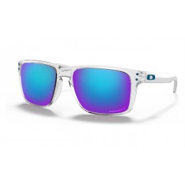 Oakley Holbrook Xl Sunglasses Polished Clear Frame Prizm Sapphire Polarized Lens