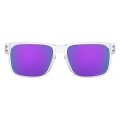 Oakley Holbrook Xs Youth Fit Sunglasses Polished Clear Frame Prizm Violet Lens
