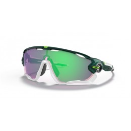 Oakley Jawbreaker Cavendish Edition Sunglasses Metallic Green Frame Prizm Jade Lens