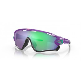 Oakley Jawbreaker Shift Collection Sunglasses Matte Electric Purple Frame Prizm Jade Lens