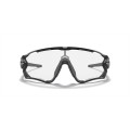 Oakley Jawbreaker Sunglasses Polished Black Frame Clear To Black Iridium Photochromic Lens