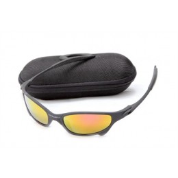 Oakley Juliet Sunglasses In Matte Black/Fire Iridium