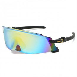 Oakley Kato Sunglasses Black Frame Yellow Blue Lens