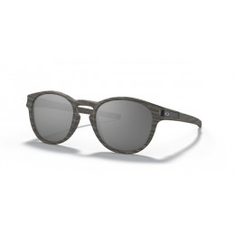 Oakley Latch Low Bridge Fit Woodgrain Collection Sunglasses Woodgrain Frame Prizm Black Lens