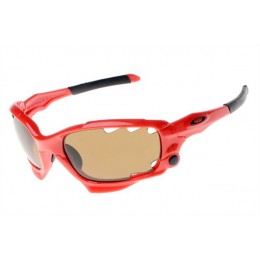 Oakley Limited Edition Fathom Racing Jacket Sunglasses In Island Red/Vr28