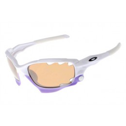 Oakley Limited Edition Fathom Racing Jacket Sunglasses In Polished White/Brown Iridium