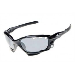 Oakley Limited Edition Fathom Racing Jacket Sunglasses In Polished Black/Blue Iridium