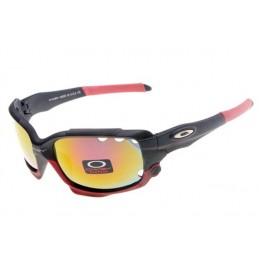 Oakley Limited Edition Fathom Racing Jacket Sunglasses In Matte Black/Fire Iridium