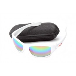 Oakley Pit Bull Sunglasses In White/Colorful Iridium