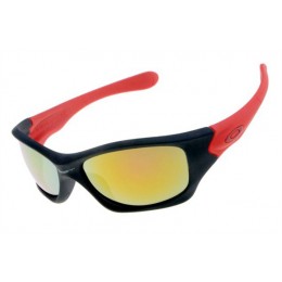 Oakley Pit Bull Sunglasses In Matte Black/Red And Fire Iridium