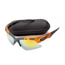 Oakley Plate Sunglasses In Matte Orange/Fire Iridium