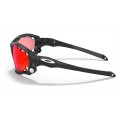 Oakley Racing Jacket Sunglasses Carbon Frame Prizm Trail Torch Lens