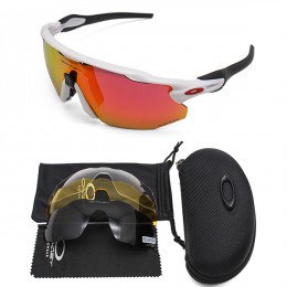 Oakley Radar Ev Sunglasses Polished White/Fire Iridium