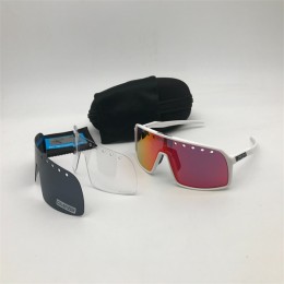 Oakley Sutro Sunglasses White/Ruby
