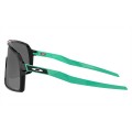 Oakley Sutro Sunglasses Polished Black Green Frame Prizm Black Lens