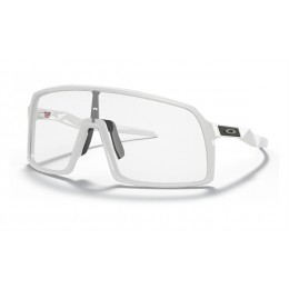 Oakley Sutro Sunglasses Polished White Frame Clear Lens