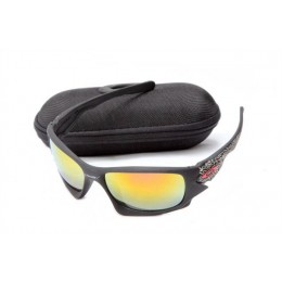 Oakley Ten Sunglasses In Matte Black/Fire Iridium