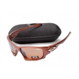 Oakley Ten Sunglasses In Matte Brown/Vr28 Iridium