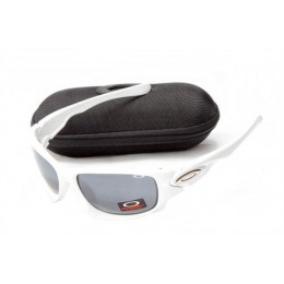 Oakley Ten Sunglasses In White/Dim Grey Iridium