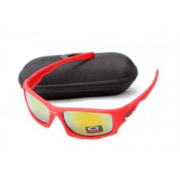 Oakley Ten Sunglasses In Matte Red/Fire Iridium