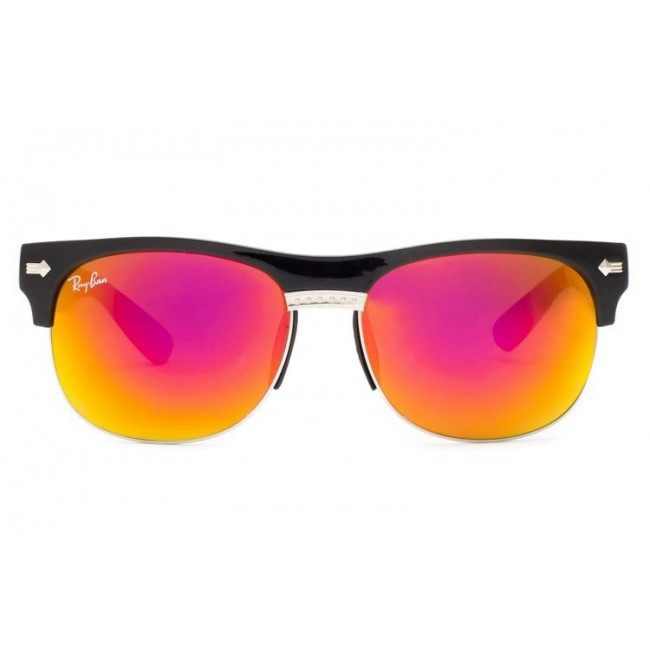 Ray Ban Rb20257 Clubmaster Sunglasses Black/Crystal Orange