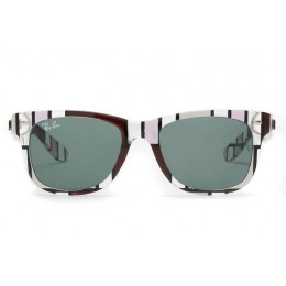 Ray Ban Rb2140 Original Wayfarer Sunglasses Colorful/Clear Green
