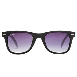 Ray Ban Rb2157 Wayfarer Sunglasses Black/Clear Purple