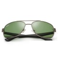 Ray Ban Rb2483 Aviator Sunglasses Silver/Light Green