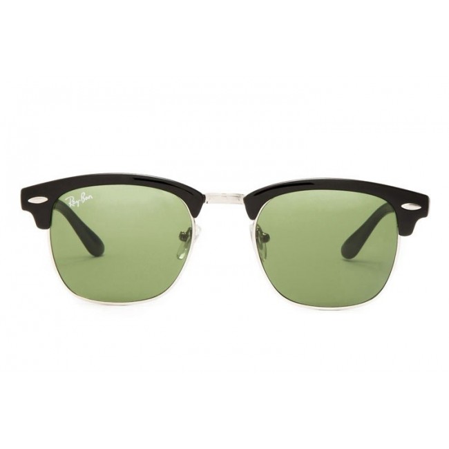 Ray Ban Rb3016 Clubmaster Sunglasses Black/Clear Green