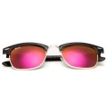 Ray Ban Rb3016 Clubmaster Sunglasses Black/Purple