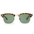Ray Ban Rb3016 Clubmaster Sunglasses Tortoise/Light Green