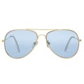 Ray Ban Rb3025 Aviator Sunglasses Gold/Light Blue