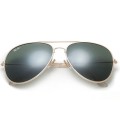 Ray Ban Rb3025 Aviator Sunglasses Gold/Dark Green