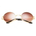 Ray Ban Rb3088 Round Sunglasses Metal Gold/Light Ruby