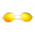 Ray Ban Rb3088 Round Sunglasses Metal Gold/Orange