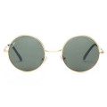Ray Ban Rb3088 Round Sunglasses Metal Gold/Dark Green