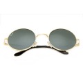 Ray Ban Rb3088 Round Sunglasses Metal Gold/Dark Green